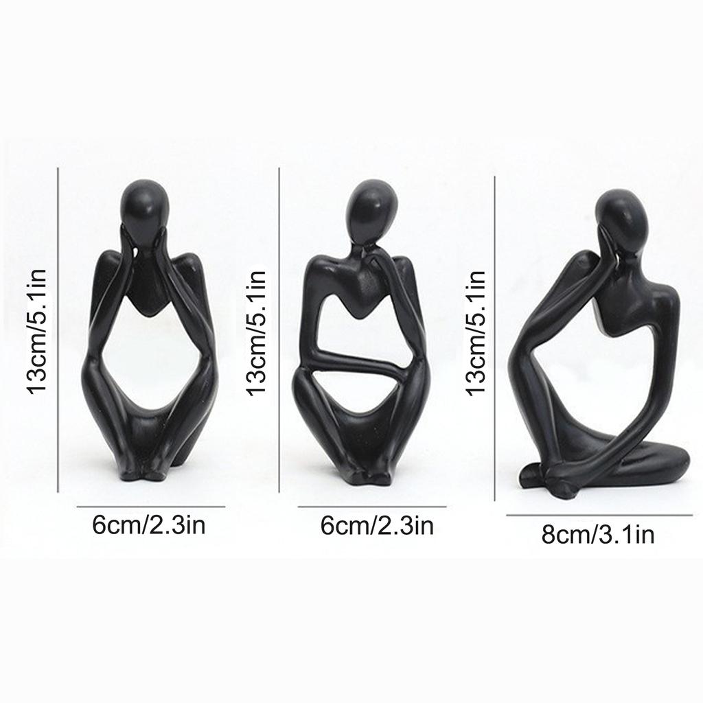 Abstract Yoga Figure Desktop Ornament Nordic Style Creative Home Decor