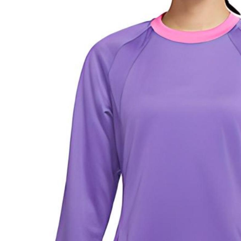 Jordan Casual Sports Pullover Round Neck Long Sleeve Dress Women Dress Lavender-Pink DA1535-511