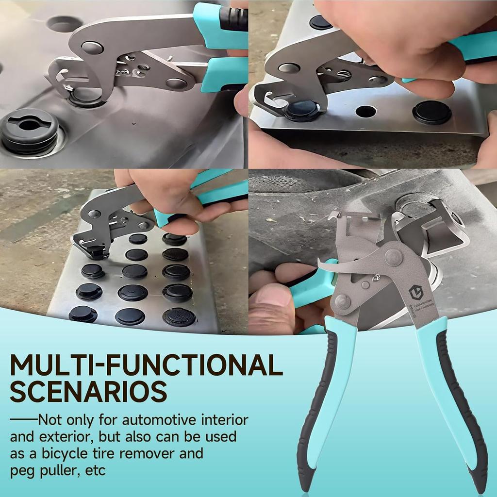 Car Clip Pliers And Disassembly Tools, Multi-Functional Automotive Snap Pliers, Cable Cutting Tool, Easy To Remove Fasteners, Clips, Buckles And