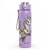 1PC Dragon Letter A Combine 750ml Color Plastic Sports Water Bottle Leakproof Flip Straw Lid Suitable for Sports Office Home Use