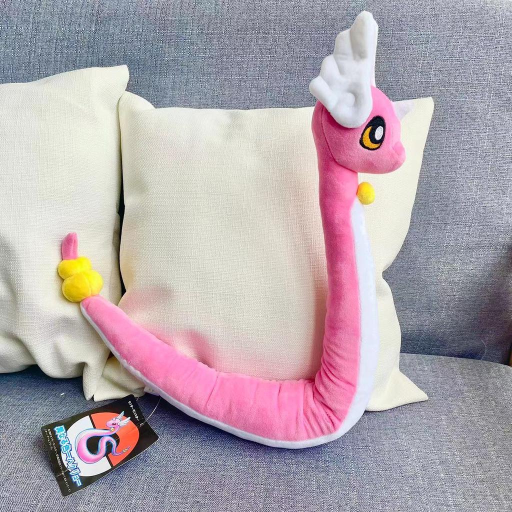 Dratini Plush Doll Dragonair Plush Toys Cute Pink Blue Long Cartoon Soft Stuffed Anime Animals Doll Gifts Child Boy Girl
