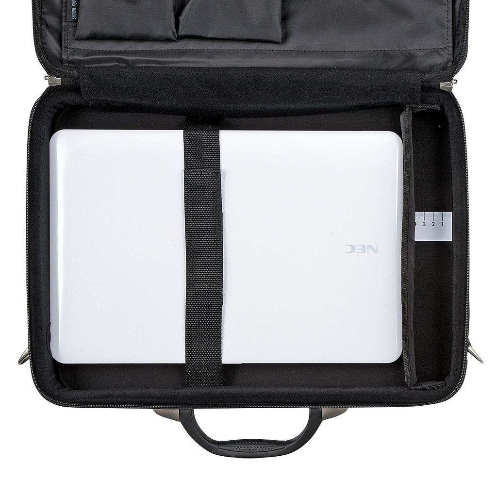 SANWA SUPPLY BAG-EVA6BKN Semi-Hard PC Case, Shockproof, Water-Repellent, Lockable, Compatible with 15.6-inch Widescreen PCs