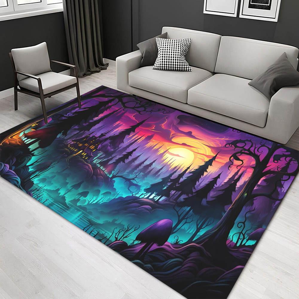 

1pc 2160757775 Pattern Carpet, Area Rug For Living Room Bedroom Room Bed Chair Laundry Entryway Corridor Yard Non-slip Outdoor Camping Rug F 60cm by 90cm