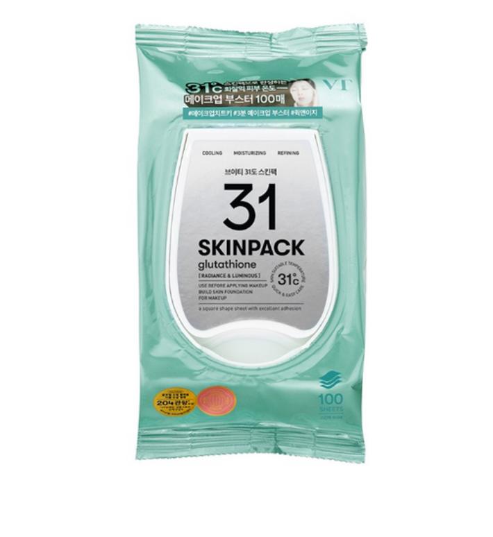 VT Cosmetic Mild 31°C Skin Pack 100 Sheets – Daily Cooling & Soothing Care 1 pack