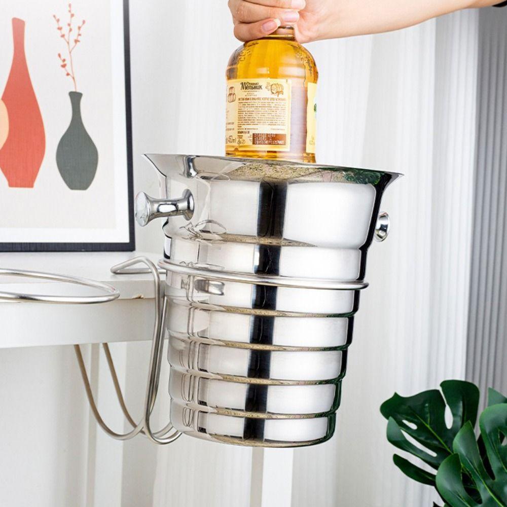 Gold/Silver Cooler Stand Rack Sturdy Beer Barrel Rack Portable Ice Bucket Stand Cooking Events