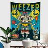 Music Band Retro W-weezerS Vintage Colorful Tapestry Wall Hanging Hanging Tarot Hippie Wall Rugs Dorm Wall Art Decor