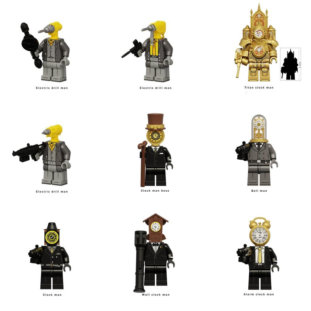 Toilet Building Skibidi Block Figurines Kids Assembly Toys Early Gift Education