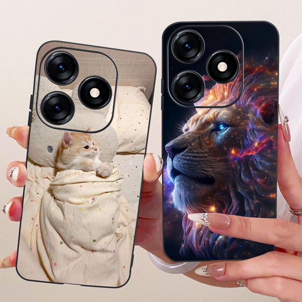 Case For Tecno Spark 10 Cover KI5q Cute Cat Fashion Butterfly Painted Casing For Techno Spark 10 Bumper