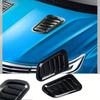 2Pcs Universal Car Vent Side Vent Hood Air Outlet Decorative Vents Carbon Fiber False Vent Hood Decal Auto Decorative Sticker