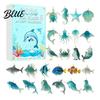 Christmas Tree Hanging Pendants Animal 2D Acrylic Advent Calendar Decorations 2026 Marine Animals Ornaments 24