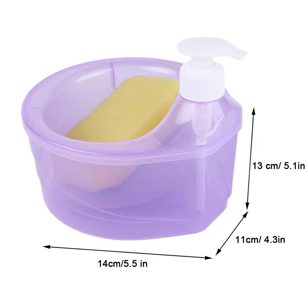 Soap Dispenser Kitchen Dishwashing Liquid Dispenser Kitchen Dish Soap Dispenser With Sponge Liquid Soap Container Dishwasher