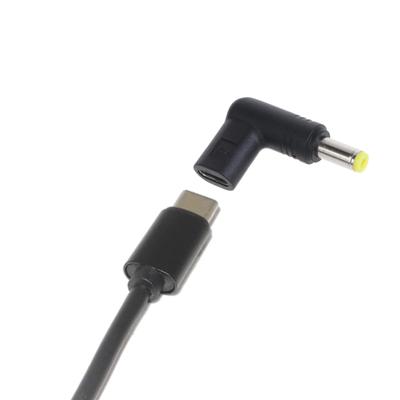 USB C To DC Power Adapter Type C Female To DC 5.5x2.1mm Male 5V Connector Power Charging Adapter 90 Degree for Fan Lamp