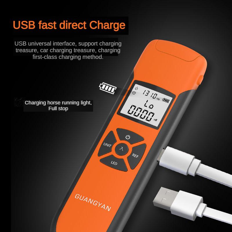 G10 Mini Fiber Optic Power Meter - High Precision USB Rechargeable Loss Detector