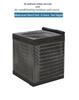 Black Mesh Universal Air Conditioner Cover - 600D, Full Coverage, Anti-Leaf, All-Season