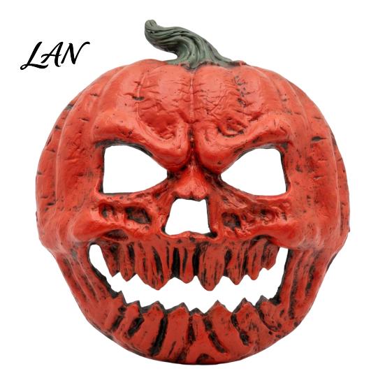 Creepy Pumpkin Skeleton Masque Scary Halloween for Adults, Horror Full Face Cosplay Skull Costume, Foam Party Prop Breathable