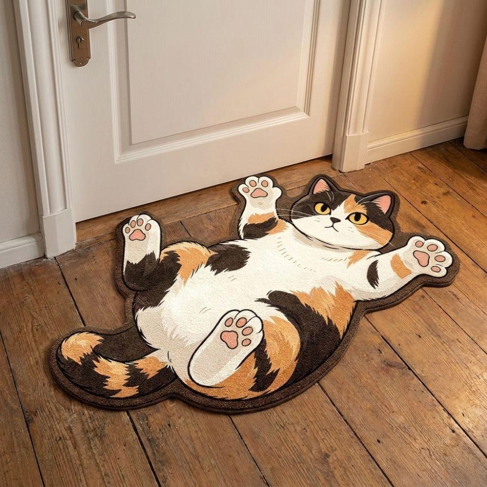 Anti-fouling Home Decor Carpet Non-Slip Cartoon Carpet Soft Cat-Shaped Area Rug  Living Rooms