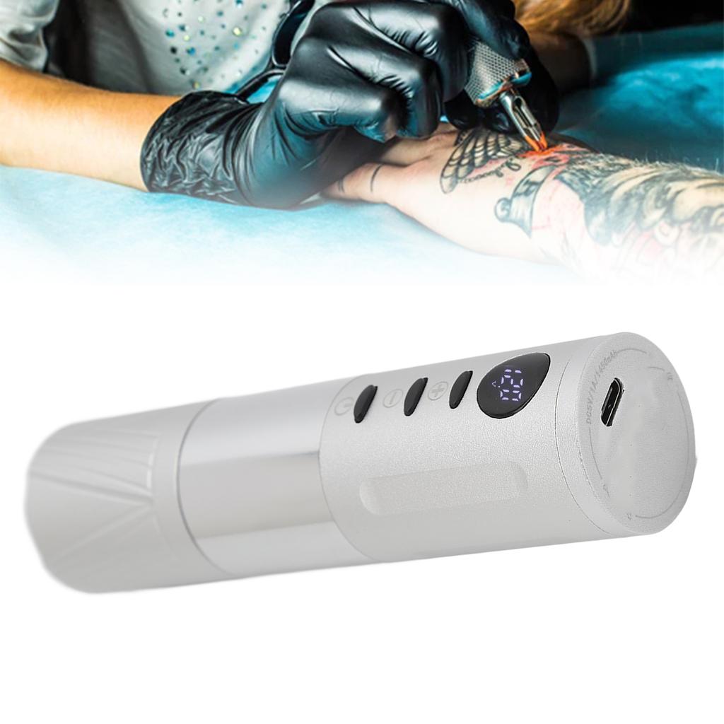 Wireless Tattoo NaMachine Battery Pen 1450mAh LED Screen   Tattoo Cartridges Pen for Liner Shader