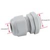 38 Pcs Outdoor Cable Gland Joints Waterproof Cable Connector Plastic  Cable Grommets NPT Type Cable Fitting Easy Install