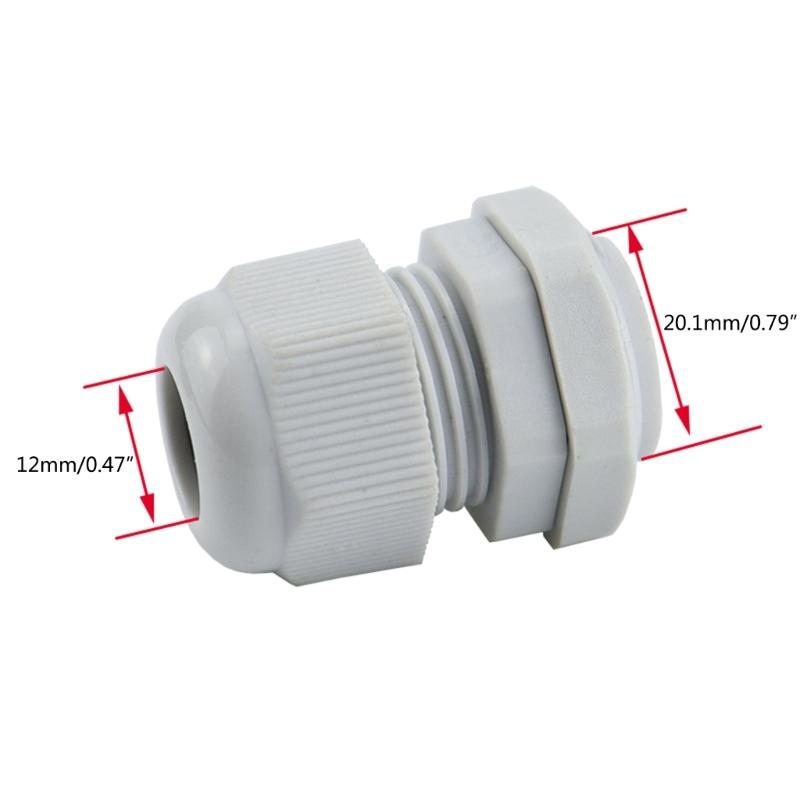 38 Pcs Outdoor Cable Gland Joints Waterproof Cable Connector Plastic  Cable Grommets NPT Type Cable Fitting Easy Install