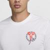 Nike American Retro Sports Graphic Print Short Sleeve Crew Neck T-Shirt Men tops White HV5151-100