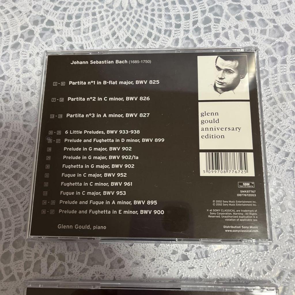 [USED] 2 CDs, Glen Gould Bach Anniversary Edition