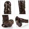 Brown 42cm Skin Sensation Realistic Dildos Soft Big Penis Powerful Suction Cup Dildo Sex Toys for Woman and Man 18+  dildo
