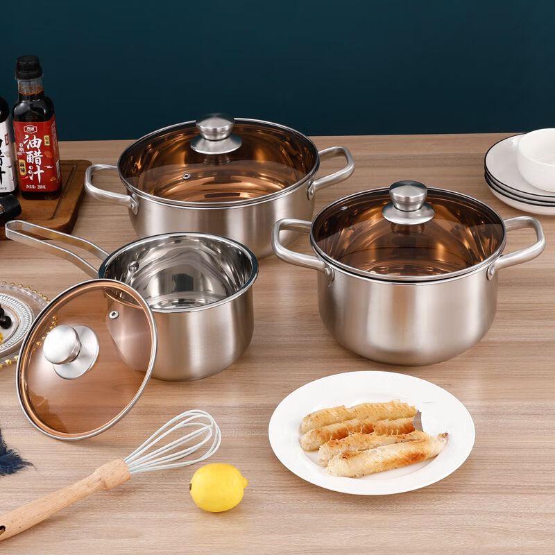 Barder Stainless Steel 3-Piece Cookware Set