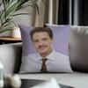 Fashion PPpedro Pascalful Cushion Cover Antidustmite Pillowcase Invisible Zipper Silky Short Plush Sofa Cushion Cover