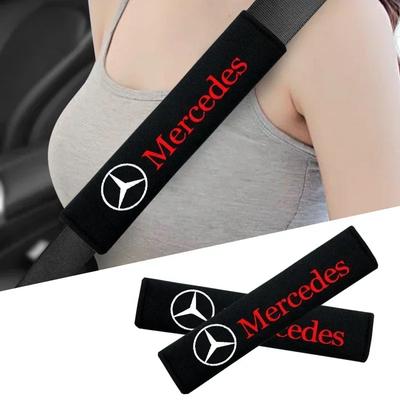 Car Seat Belt Shoulder Protector Cover Auto Accessories For Mercedes Benz AMG W204 W205 W212 W213 W221 W177 W246 GLA GLC CLA A