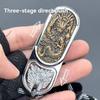 Decompression Magnetic Push Card Mechanical Slider Clicker Pushing Plate Coin EDC Relieve Stress Relief Toy Fidget Antistresse
