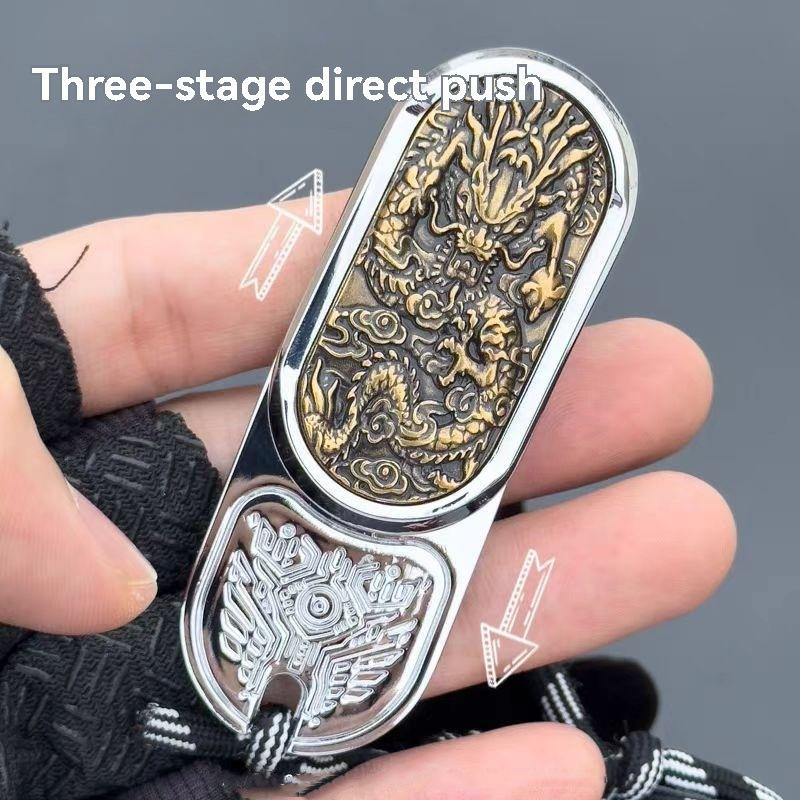Decompression Magnetic Push Card Mechanical Slider Clicker Pushing Plate Coin EDC Relieve Stress Relief Toy Fidget Antistresse