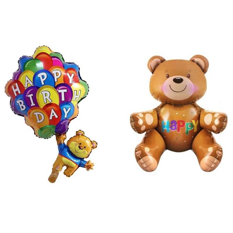 Boy Girl Day Love Bear Heart Inflatable Balloon Foil Balloons Party Supplies Decoration