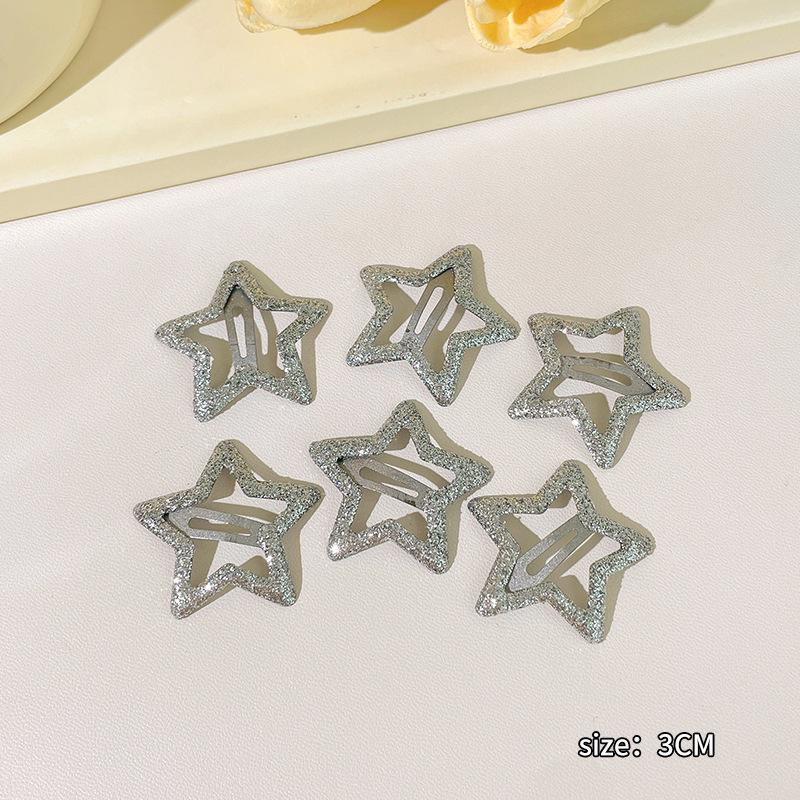Y2K Dopamine Color Pentagram Small Hair Clip for Women & Kids - Cute Bangs & Side Hair Accessory