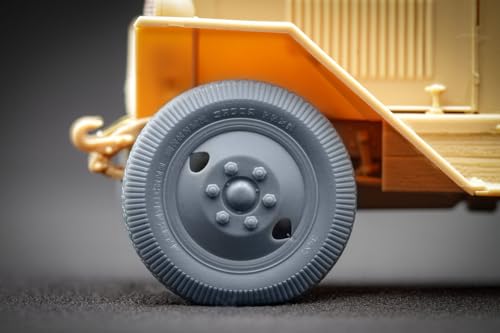 Scale-X 1/35 ZiS-5 Weight-Deforming Wheel Set with Spare Tire (for Hobby Boss) Plastic Model Parts SCXWW35002S (Military Vehicle)