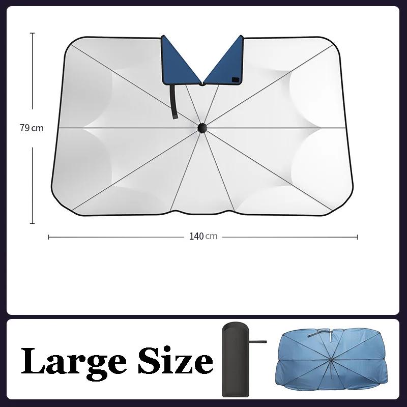 Auto Sonnenschutz Windschutzscheibe Schirm mit 360° Drehung Biegsamer Griff Frontscheibe Sonnenschutz UV-Schutz Sommer Autozubehör