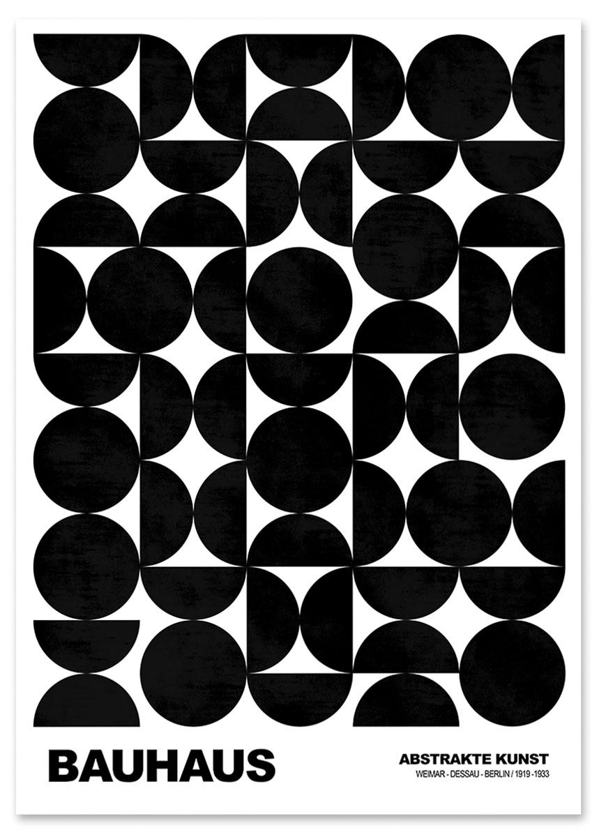 

Plakat czarno biały bauhaus 30x40 cm