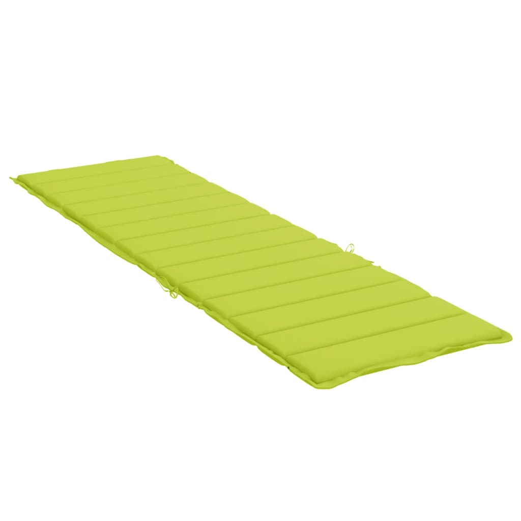 vidaXL Sun Lounger Cushion Light Green 200x60x3 Cm Oxford Fabric