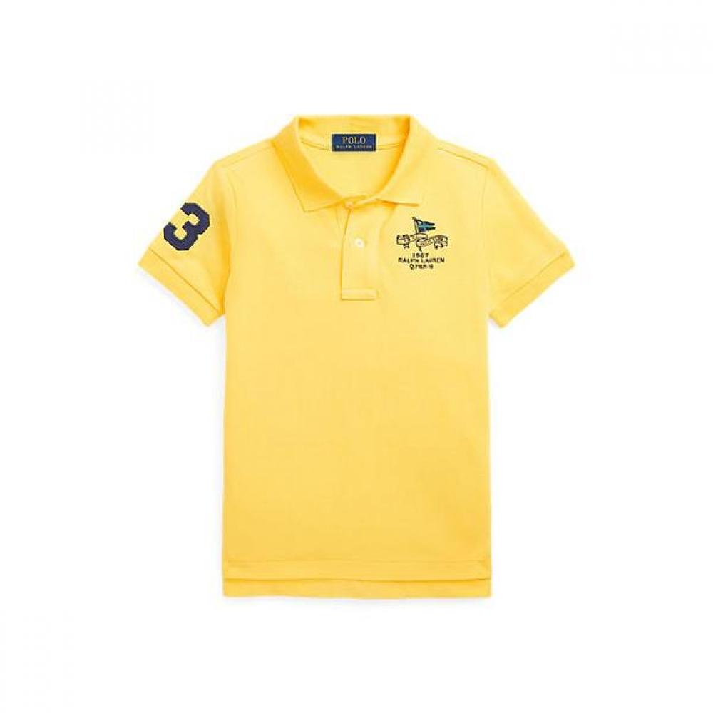 Polo Kids Cotton Mesh Polo Shirt Cwpoknit8020725700 2T