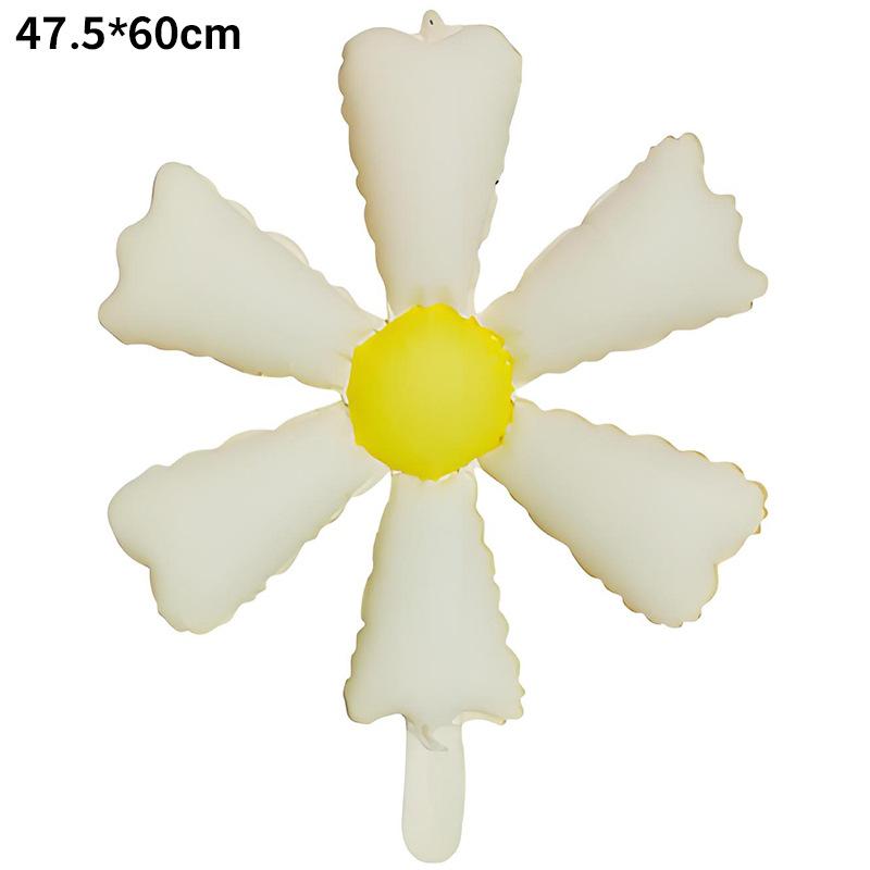 Small White Daisy Balloon Photo Props Wind Birthday Arrangement 61 Stall Smiley Face Sunflower Balloon