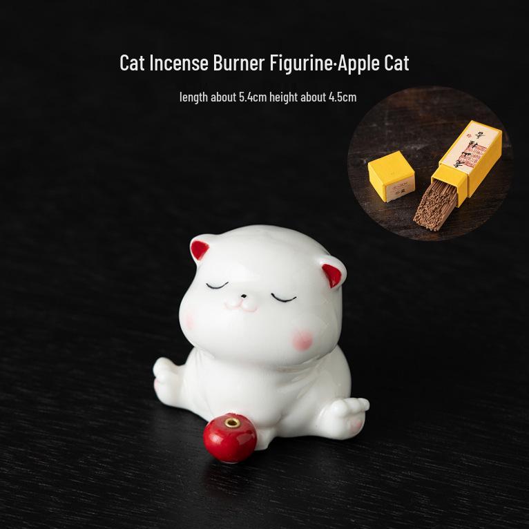 Creative Cute Kitten Ceramic Incense Holder and Burner