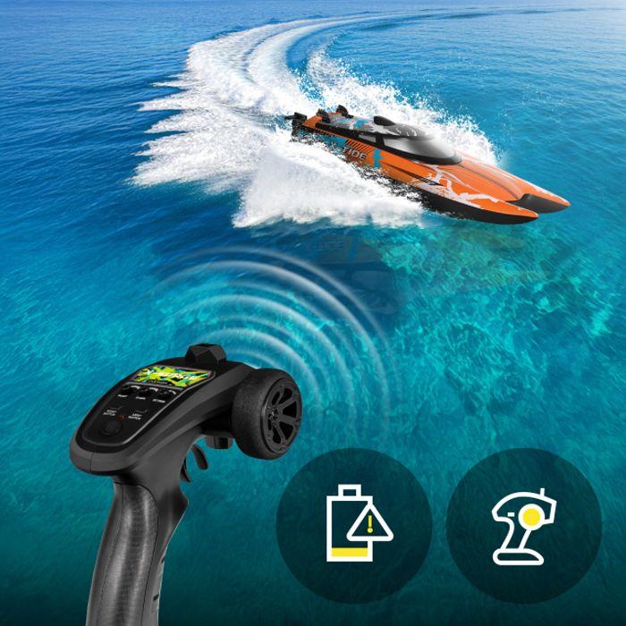 Barco radiocontrolado - OVERMAX - X-Tide - 25 km/h - 2 x 17 min - Rojo