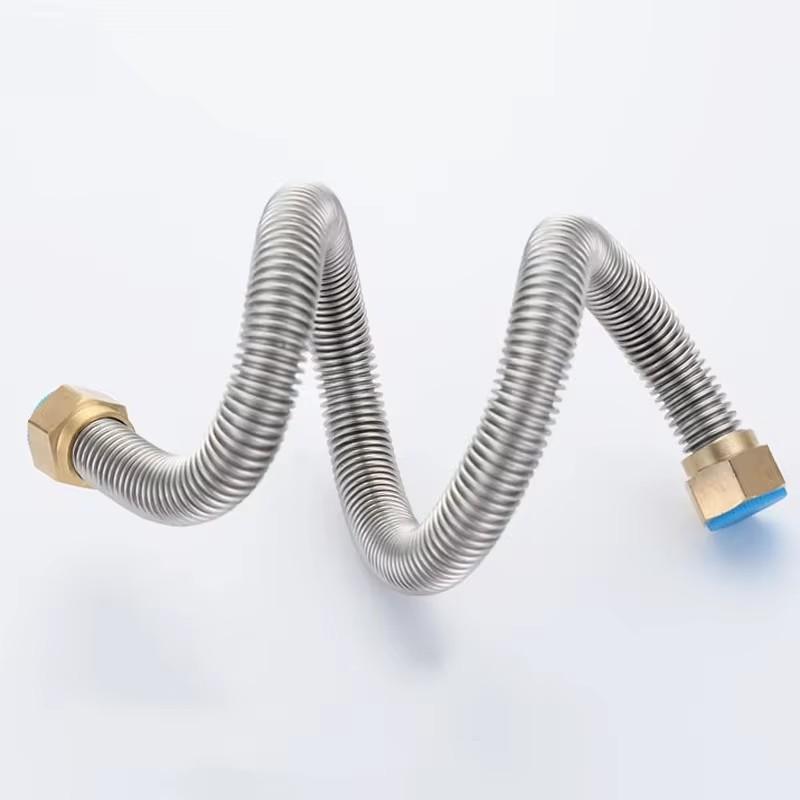 

Нержавеющая сталь 304, 20-200 см, гофрированная трубка 1/2 BSP, для шланга водонагревателя ванной комнаты и взрывозащищенная плетеная водопроводная труба для туалета 20cm серебряный