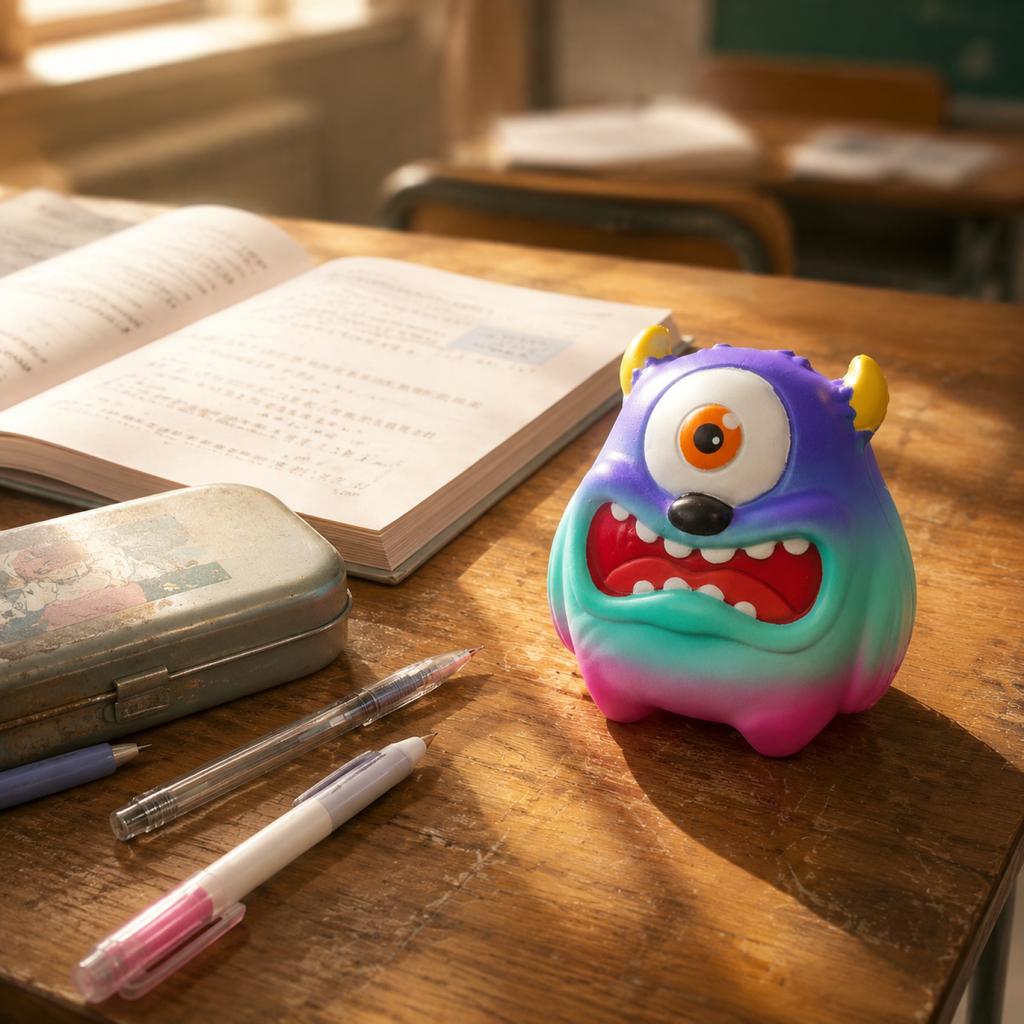 Slow Rebound Single Eye Monster Stress Relief Toy Soft Squishy Squeeze Toy for Anxiety and Focus Relief Durable Material