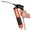 Grease Gun, 6000 PSI High Pressure, Heavy Duty Pistol Grip Grease Gun Kit with 0.4 L Capacity, Includes 45.7 Cm Flex Hose, 1 Extension Rigid Pipe and