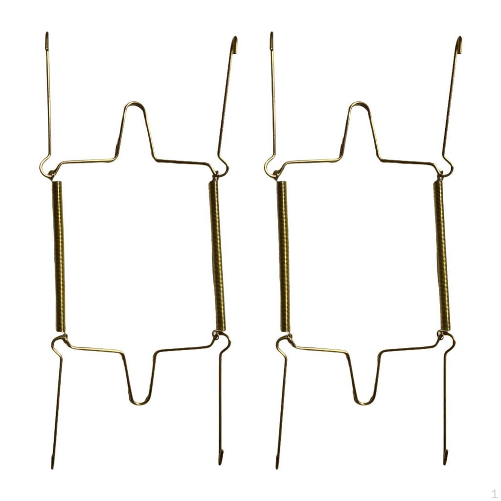 Decorative Plate Hangers - Sturdy Wall Mount Hooks for China and Platters