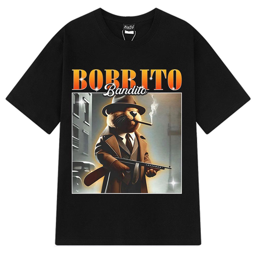 Bobrito Bandito Lustiges Italienisches Gehirnfäule Meme Grafik Mode Design T-Shirt Unisex Damen Harajuku T-Shirts Freizeit Baumwoll-T-Shirts