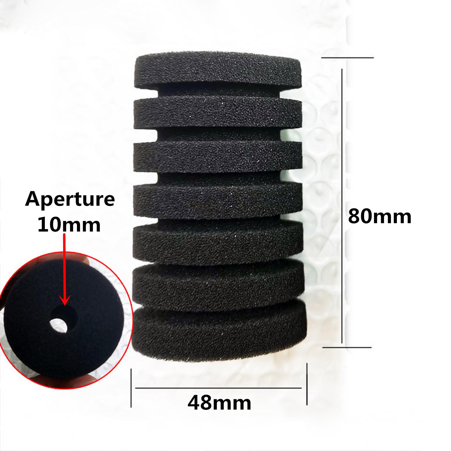 

Поролоновая губка для аквариумного фильтра с мелкими порами для аквариума, аквариума, аэратора, скиммера, биохимическая губка, биофильтр для аквариума 1/2/4 шт. 1 Pc чёрный