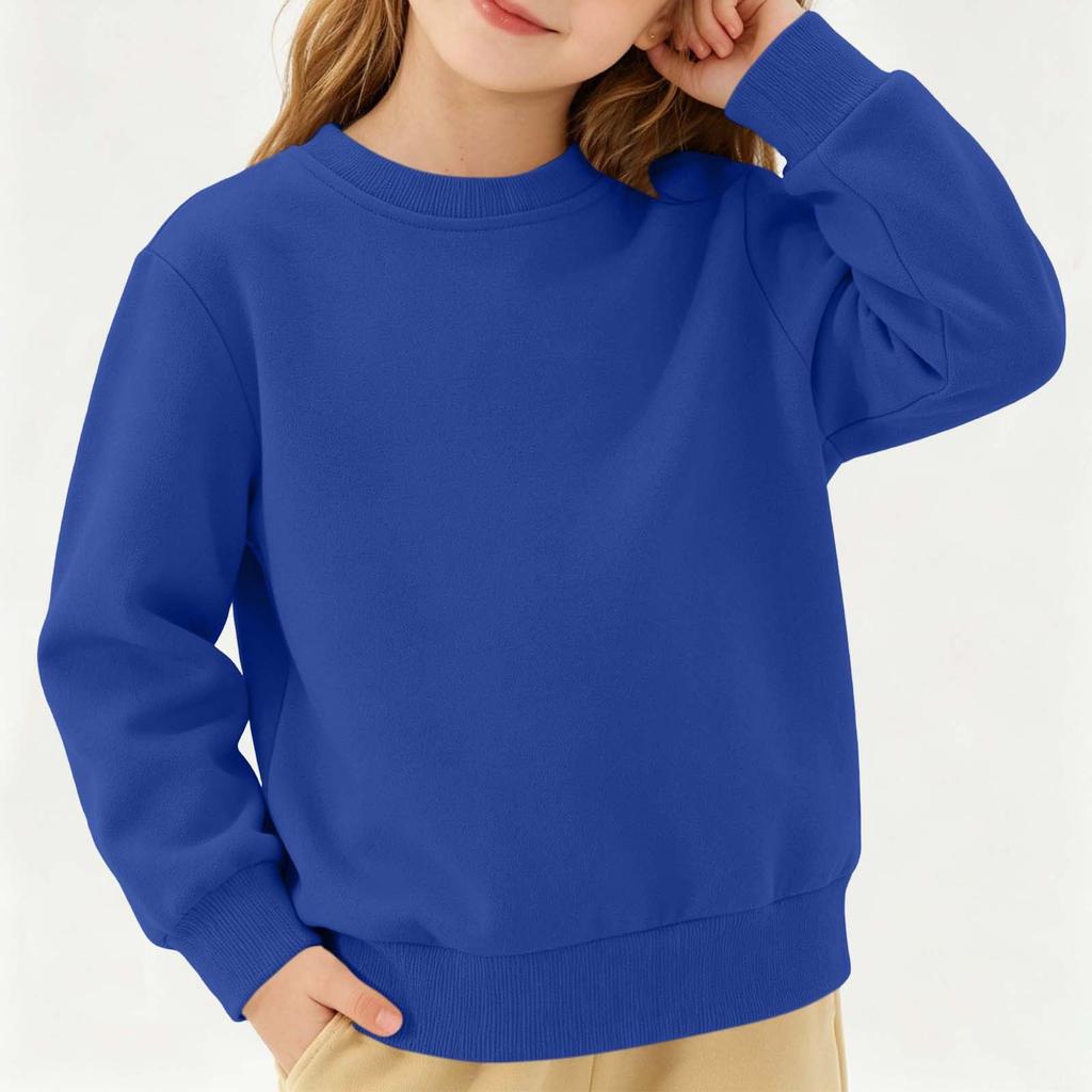 Boys Girls Long Sleeve T-Shirt Color Cotton Undershirts for Toddlers Kids Casual Comfort