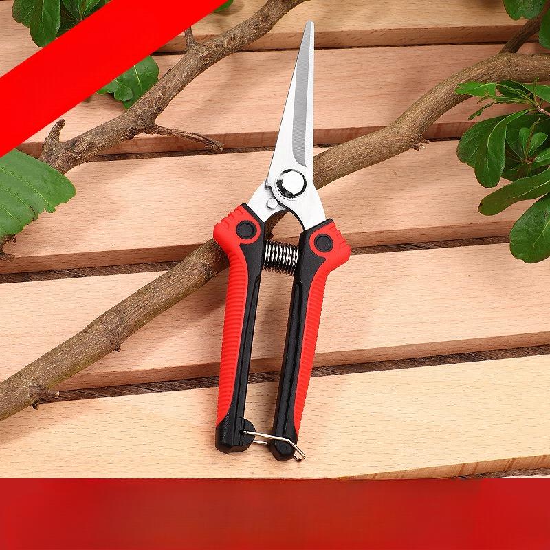 1Pc Pruning Shear Branch Scissors Stainless Steel Non-Slip Handle Sharp Garden Fruit Tree Pruning Garden Tools