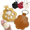 Cute Pet Hair Storage Bag Creative Dogs Paw Pendant Fashion Cat Claw Keychain  Hanging Accessory